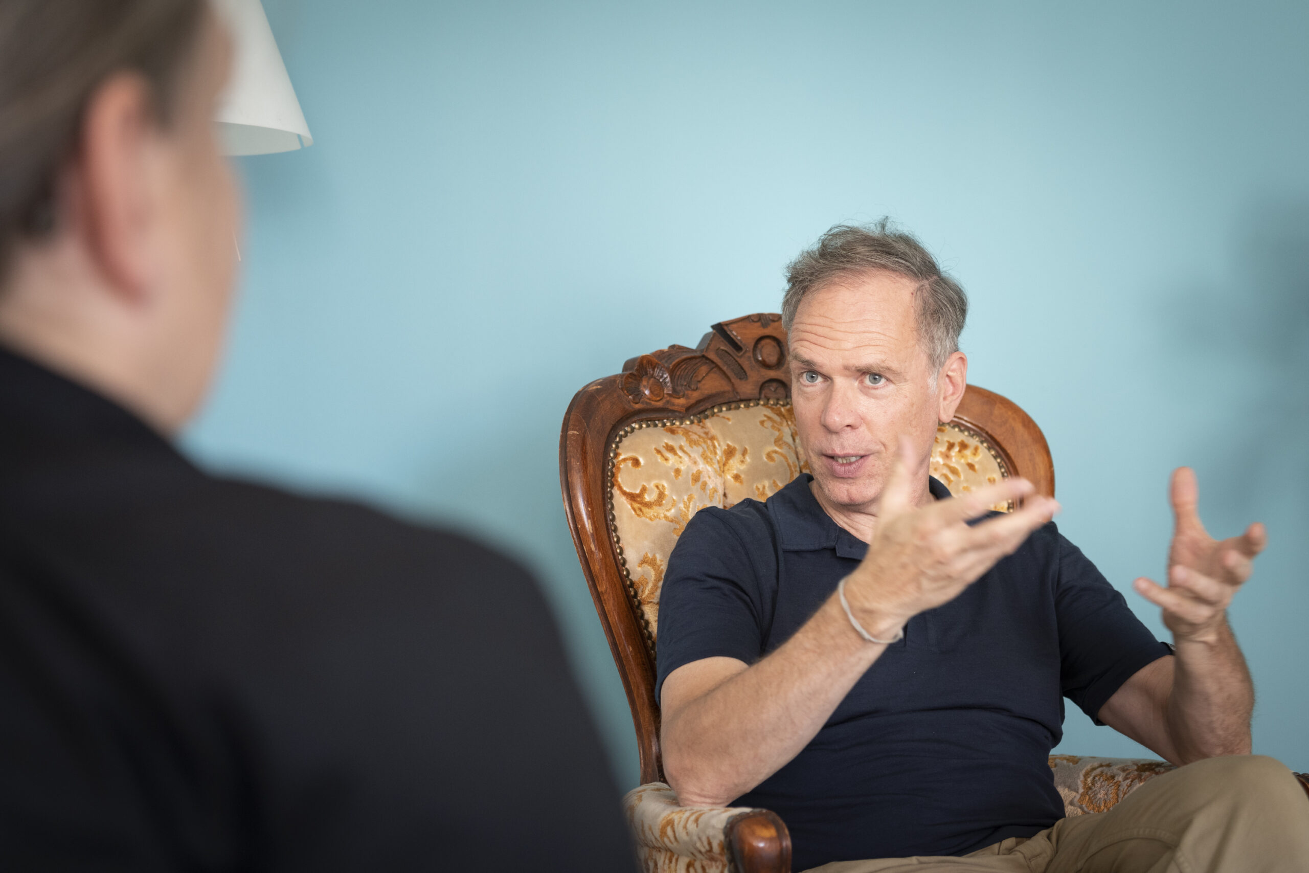 Jobcoach Marcus Rosik im Gespräch im Coachingraum